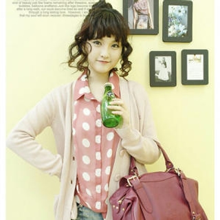 Faux-Leather Satchel with Strap