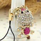 Miss Girl - Rhinestone Hippo Mobile Strap
