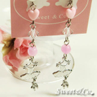 Sweet & Co. - Sweet Pink Ballet Dress Swarovski Crystal Silver Earrings