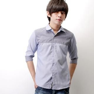 3/4-Sleeve Striped Shirt 3/4-Sleeve Striped Shirt