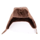 Style Impact - Faux-Fur Lined Faux-Leather Trapper Hat
