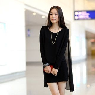 59 Seconds - Dip-Back Overlay Dress 59 Seconds - Dip-Back Overlay Dress