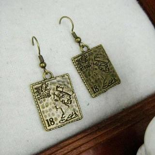 Copper Stamp Earrings Copper Stamp Earrings