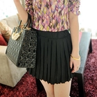 Jack Grace - Pleated Chiffon Mini Skirt