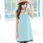 YoungBaby - Sequined Collar Sleeveless Dress