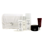 Christian Dior - Diorsnow Travel Set: Lotion + Essence + D-NA Night Creme + UV Shield + Eye Treatment + One Essential Serum + Bag (White)