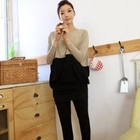 ode' - Shirred Skirt Overlay Leggings