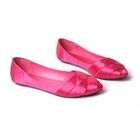 Smoothie - Woven Pointy Satin Flats