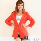 ZOO - Scalloped-Hem Single-Button Jacket