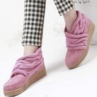 Kvoll - Knit Panel Platform Flats