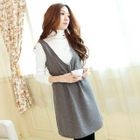 Tokyo Fashion - Bow-Accent Dotted Jumper Dress