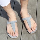 Rone - Faux-Suede T-Strap Thong Sandals