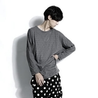 Rememberclick - Round Neck Distressed Top