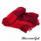 Blossom Gal - Color-Block Knit Scarf
