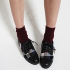 kenzi w - Lace-Up Check Flats