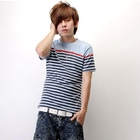 SeventyAge - Short Sleeve Striped Tee