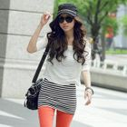PUFFY - Set: Cropped Top + Striped Tank Top