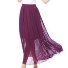 O.SA - Pleated Chiffon Maxi Skirt