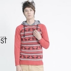 INTHING - Tribal-Patterned Long Sleeve Knit Top