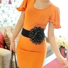 Jack Grace - Polka Dot Flower Elasticized Belt