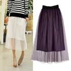 Miss Hong - Layered Sheer Tulle Skirt