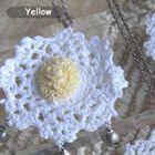 MyLittleThing - Yellow Vintage Flower Lace Necklace