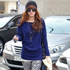 REDOPIN - Boat-Neck Asymmetric Knit Top