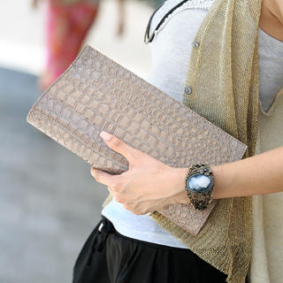 59 Seconds - Croc-Grain Patent Clutch 59 Seconds - Croc-Grain Patent Clutch