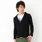 BLACK ASUKA - Hooded Cardigan