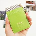 iswas - Faux-Leather Card Holder with Key Ring