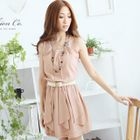 Tokyo Fashion - Layered Pleated Chiffon Dress