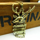 Fit-to-Kill - Christmas Deer Long Necklace  -Copper