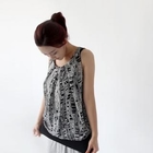 Maypin - Chiffon-Overlay Sleeveless Top