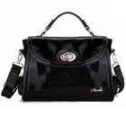 19th Street - Genuine Leather Twist Lock Satchel