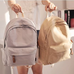 Bianka - Plain Canvas Backpack Bianka - Plain Canvas Backpack