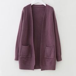 Meimei - Open Front Long Cardigan Meimei - Open Front Long Cardigan