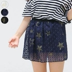 Cocopop - Star-Pattern Lace Miniskirt