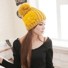 CatWorld - Pompom-Accent Beaded Beanie