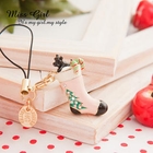 Miss Girl - Rhinestone Stocking Mobile Strap