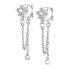 MaBelle - 18K White Gold Diamond Earrings