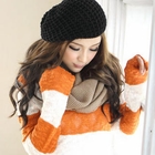 Tokyo Fashion - Scalloped-Trim Circle Scarf