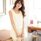 Tokyo Fashion - Beaded Gathered-Waist Minidress