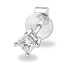 MaBelle - 18K White Gold Diamond Single Earring
