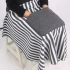 iswas - Brushed Fleece Striped Blanket