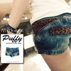 PUFFY - Distressed Bleached Denim Shorts