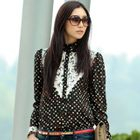 SOHO Central - Polka-Dot Lace-Detail Shirt