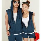 Nirvana Nation - Set: Sleeveless Hoodie + Shorts