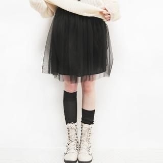 Elasticized Waist Tulle Skirt Elasticized Waist Tulle Skirt
