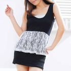 SHY SHY - Lace-Panel Tank Dress SHY SHY - Lace-Panel Tank Dress