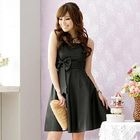 JK2 - Bow-Accent Beaded Party Dress